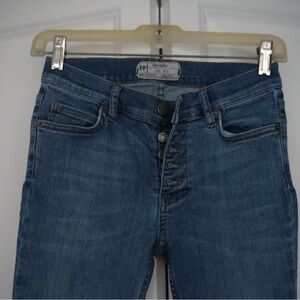 Free People Medium Rise Skinny Jeans